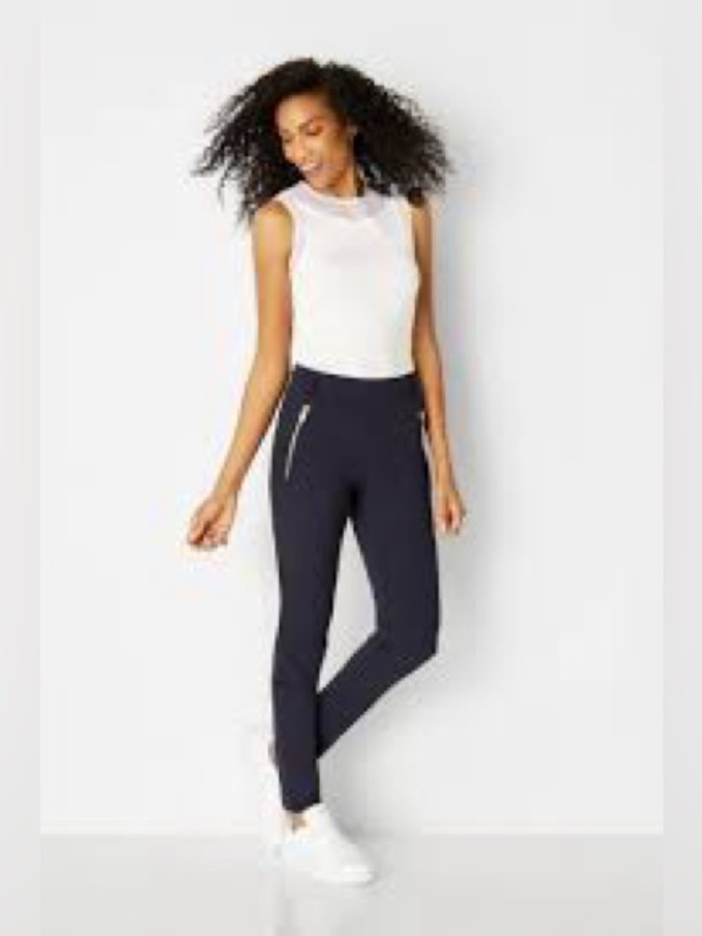 NWOT Anatomie Black Marissa Curvy Hi- Waist Zip-Pocket Pants